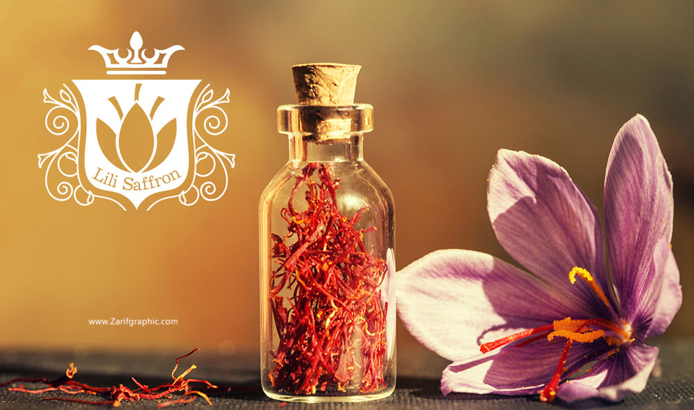 Designing a specialized saffron logo in Mashhad