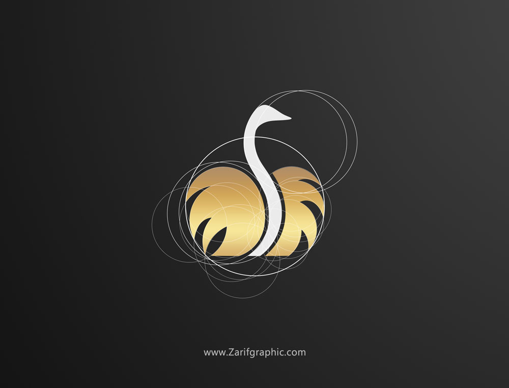 طراحی لوگو شترمرغ در ظریف گرافیک