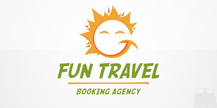 طراحی لوگو خلاقانه آژانس مسافرتی