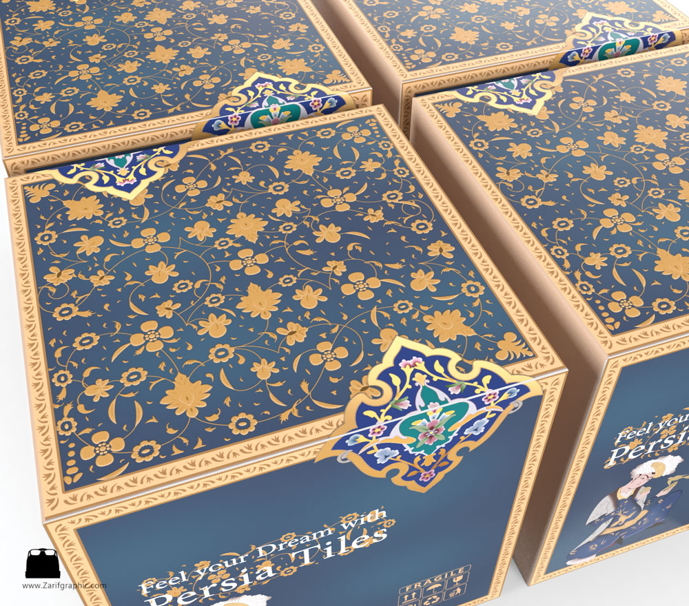 طراحی لوکس بسته بندی ایرانی پرشیا تایلز