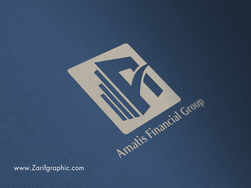 طراحی لوگو گروه مالی آماتیس