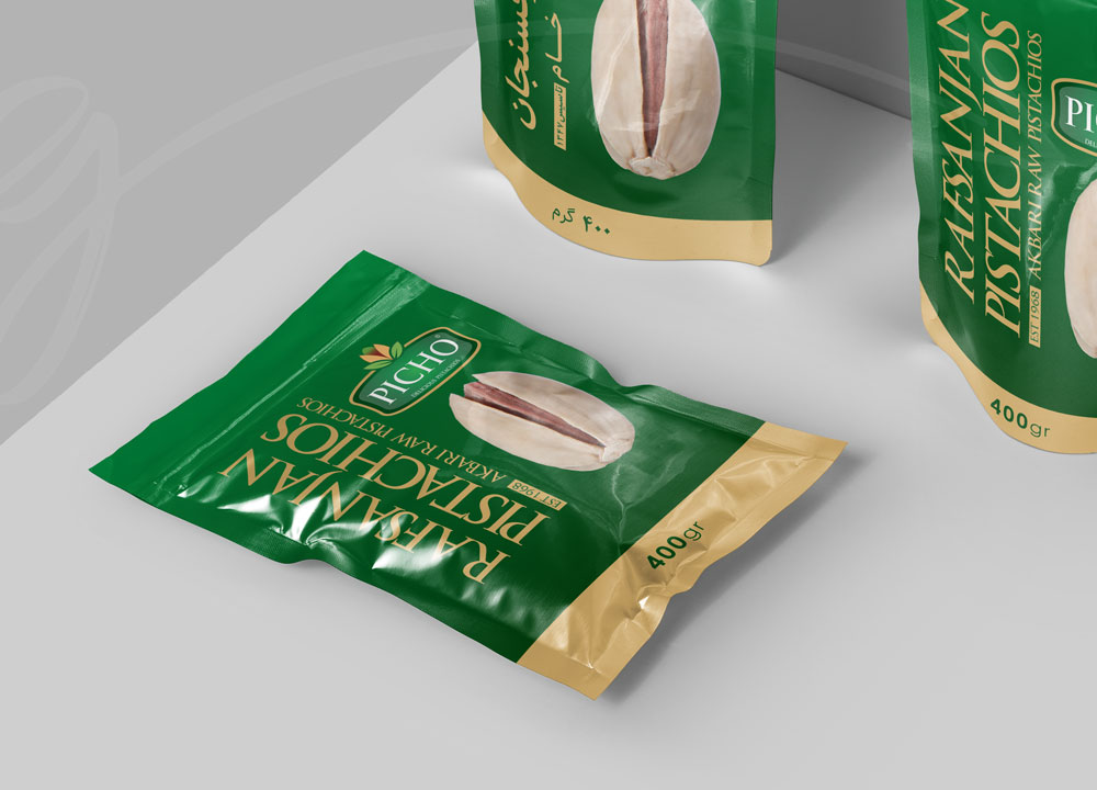 nut packaging design in zarifgraphic