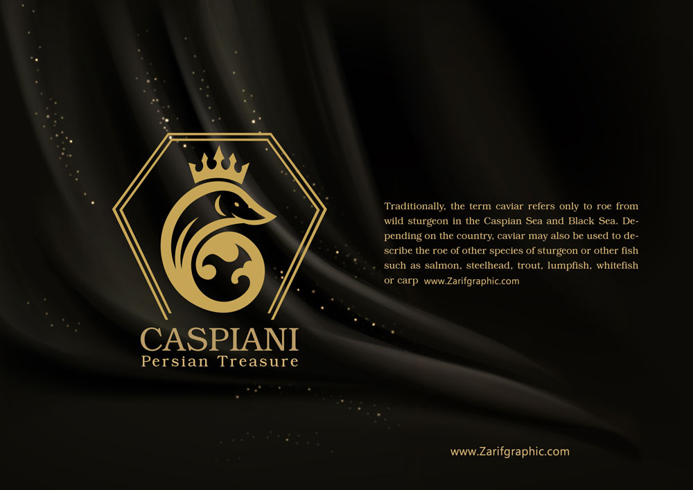 Creative design of caviar logo