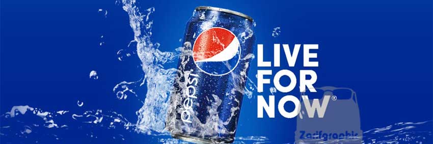 شعار محصولات غذایی و نوشیندنی پپسی - LIve For Now