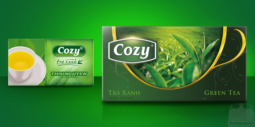 کارتن چای سبز 